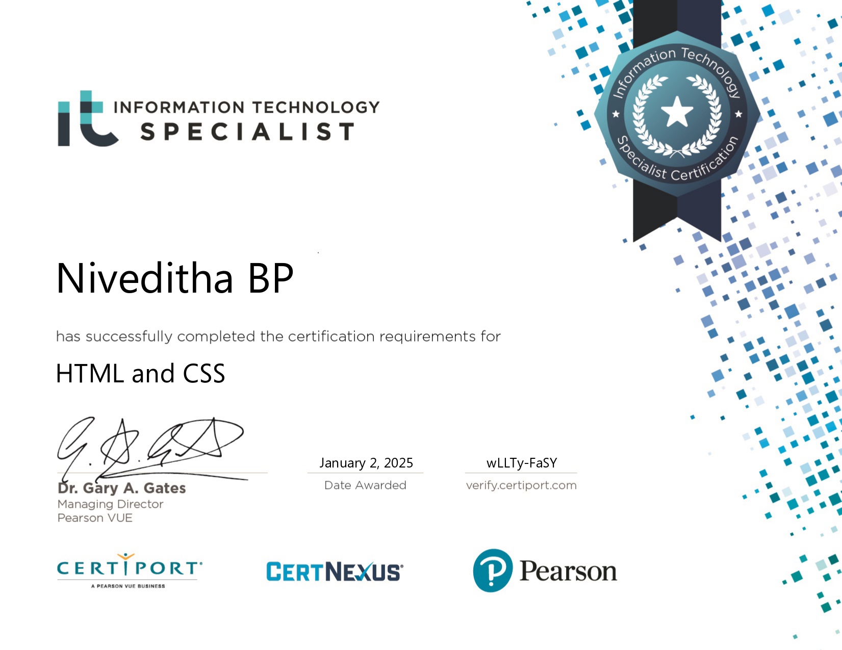 Certificate 3